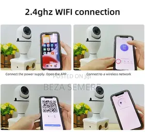 360-Degree Panoramic Indoor Bulb Security Camera