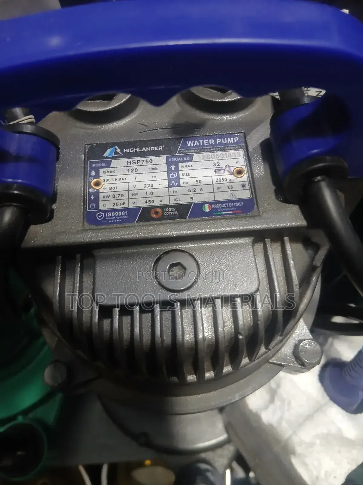 ፡Highlander HSP750 1.0 HP Electric Water Pump