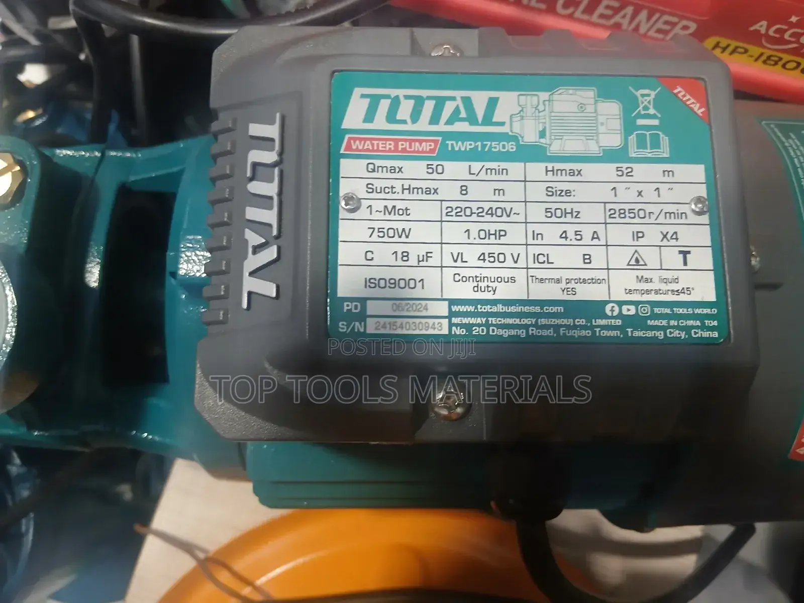 ፡TOTAL TWP17506 Peripheral Water Pump