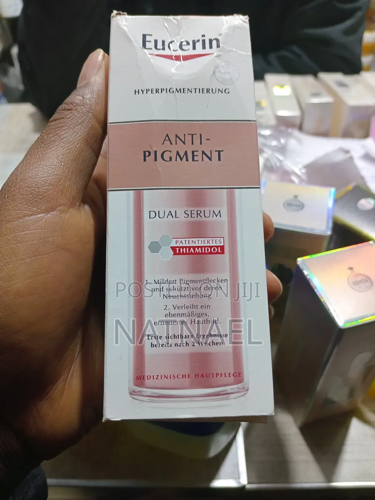 Eucerin Anti-Pigment Dual Serum አስተማማኝ የማዲያት ማጥፊያ