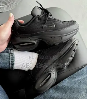 Nike Air Max Portal “Triple Black” Unisex Sneakers – New Arrival