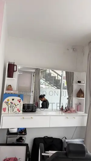 Vanity Mirror and Chair
