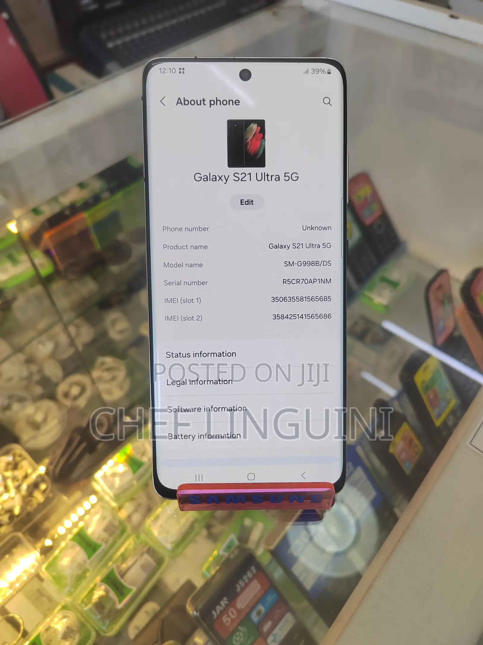 Samsung Galaxy S21 Ultra 5G 256 GB Silver