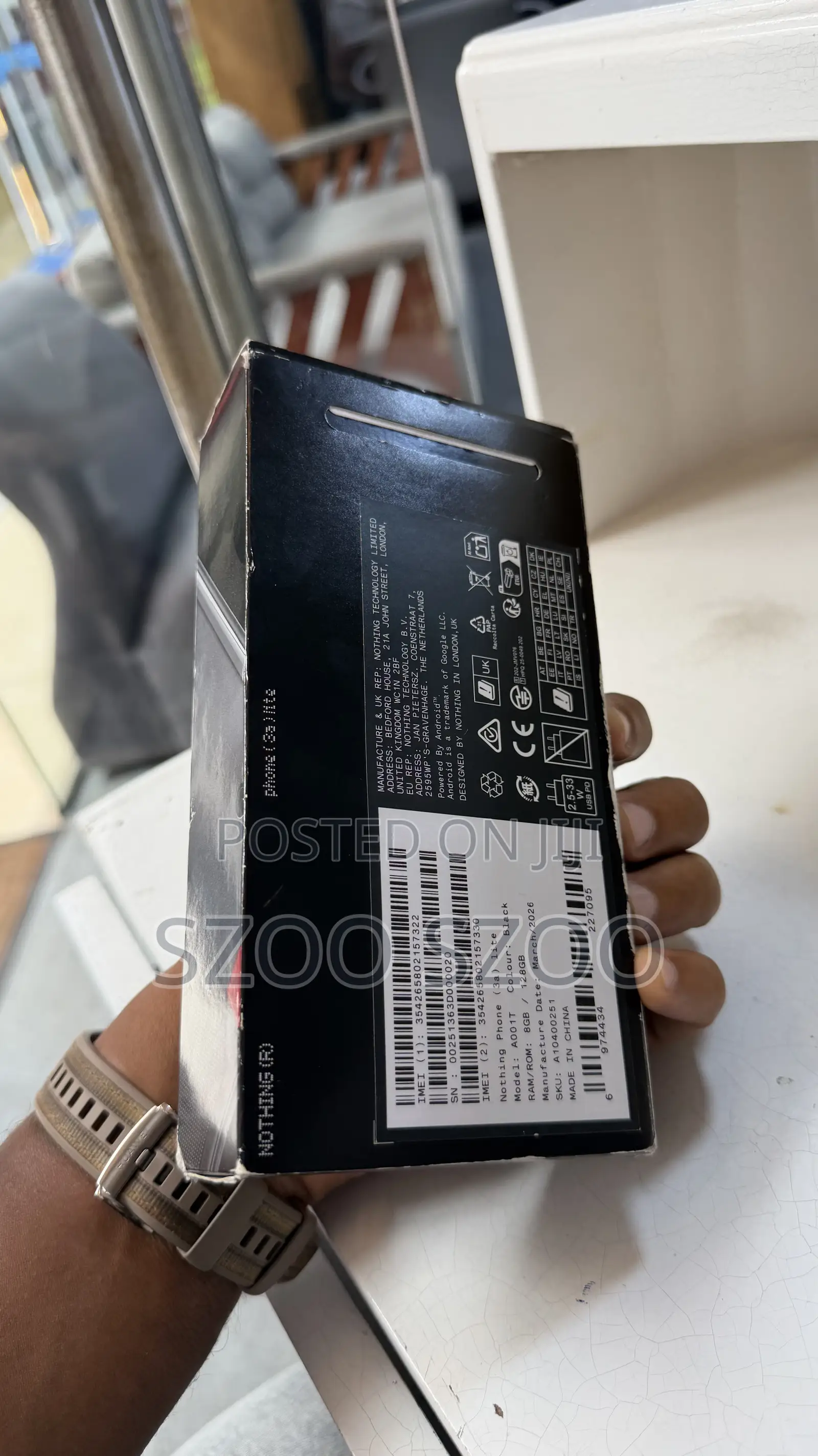 New Nothing Phone 3a Lite 128 GB Black