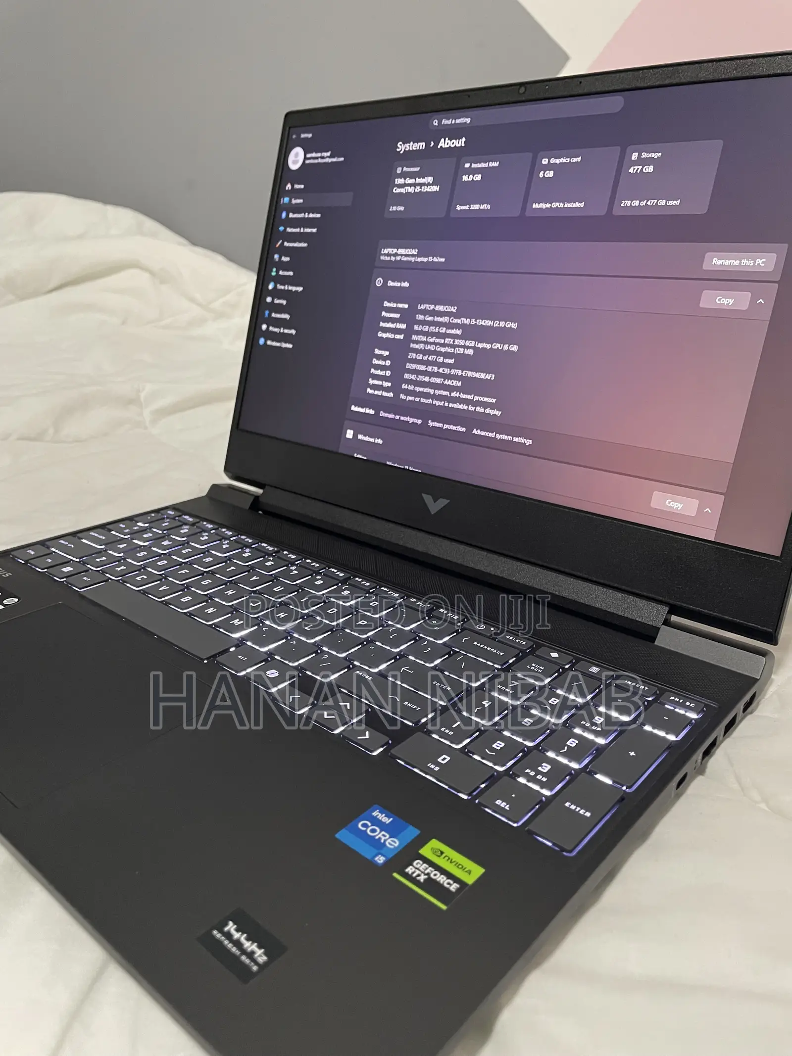 New Laptop HP Victus 15 16GB Intel Core i5 SSD 512GB