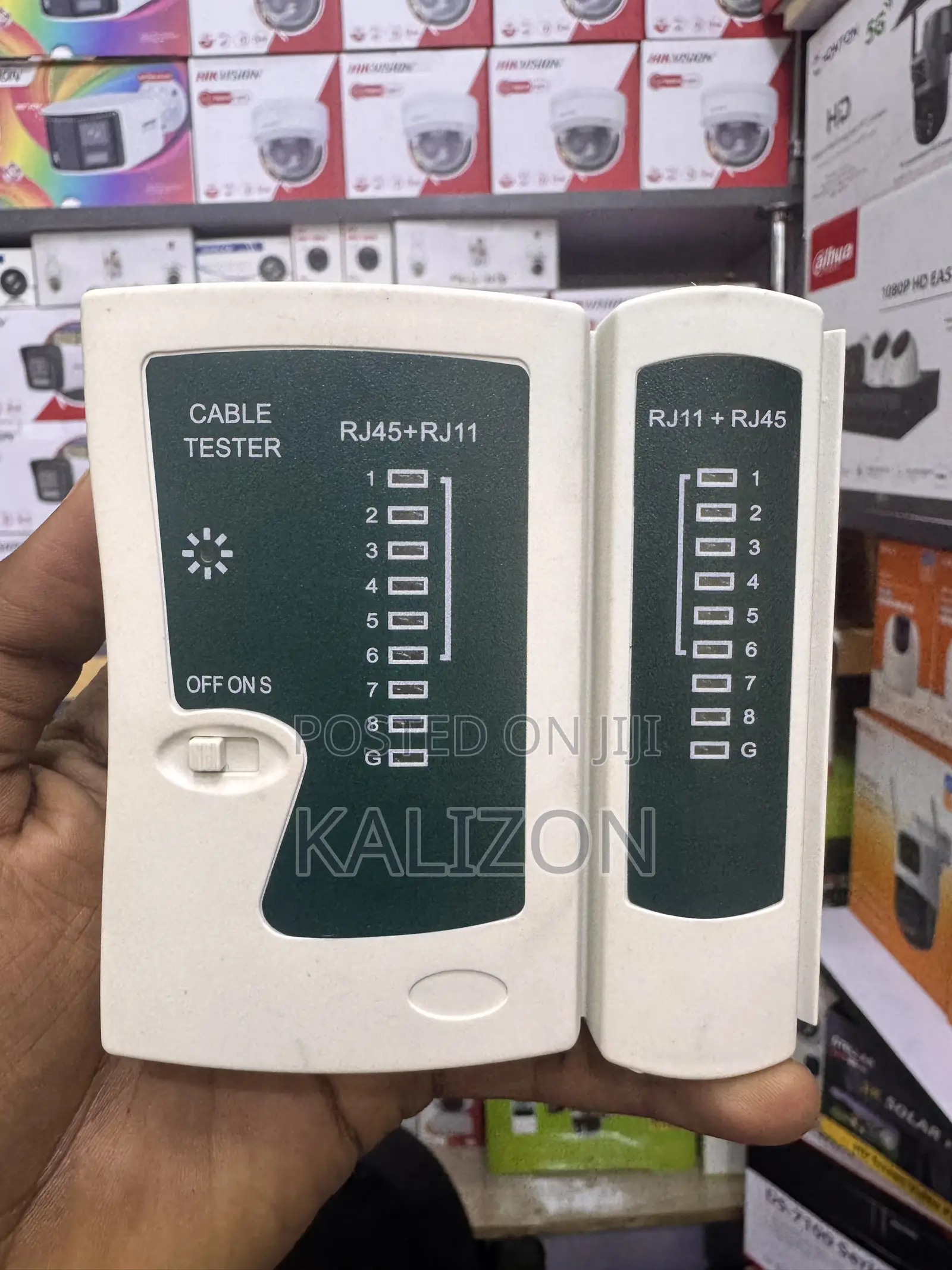 የኔትወርክ ኬብል መፈተሻ (ኬብል ቴስተር) RJ45 & RJ11 Network Cable Tester