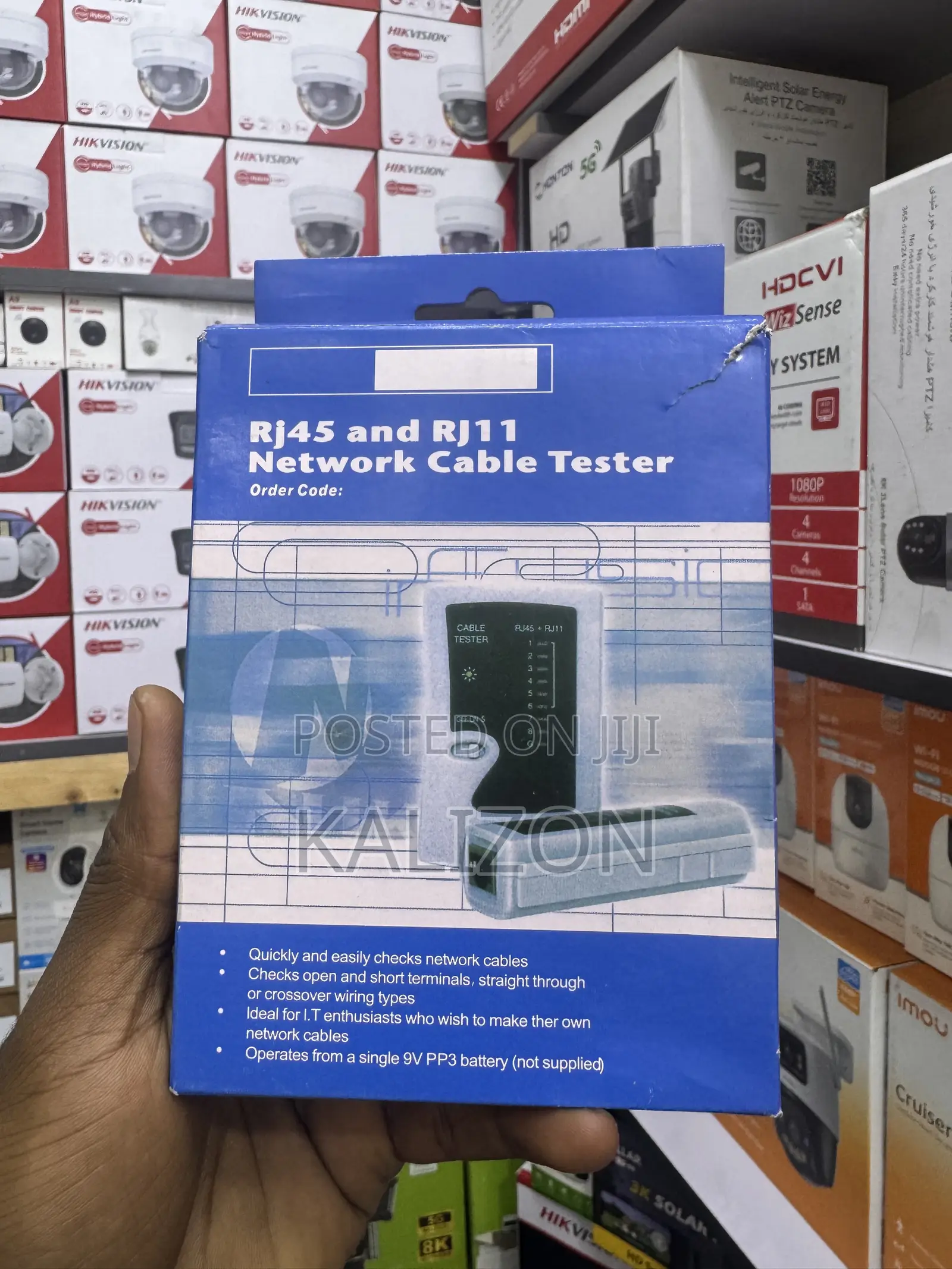 የኔትወርክ ኬብል መፈተሻ (ኬብል ቴስተር) RJ45 & RJ11 Network Cable Tester