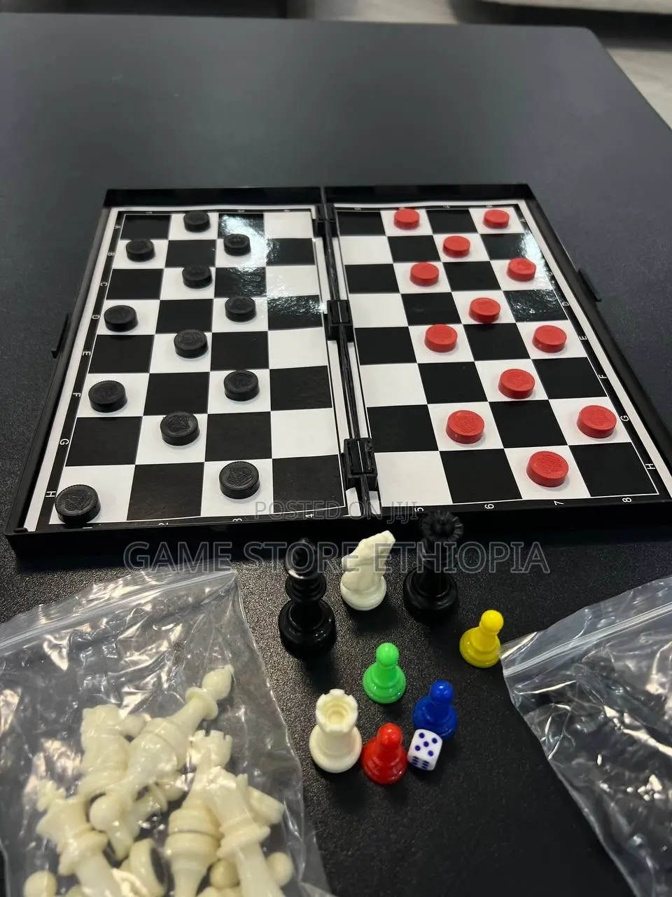 3in1 • Snakes & Ladders • Chess • Checkers 3በ1 ጨዋታ ስኔክ + ቼዝ + ዳማ
