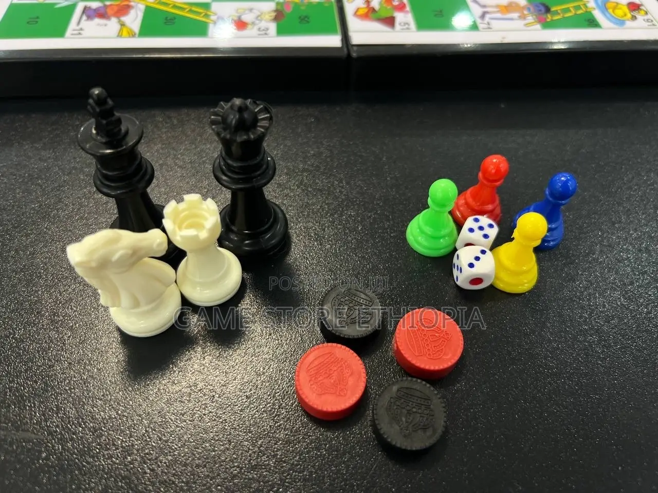 3in1 • Snakes & Ladders • Chess • Checkers 3በ1 ጨዋታ ስኔክ + ቼዝ + ዳማ