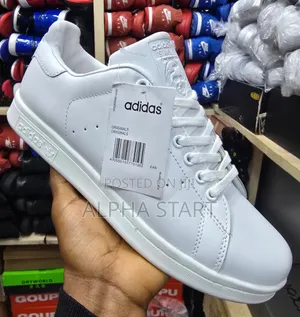Adidas Stan Smith Full White High Master Quality Shoes Made in Vietnam