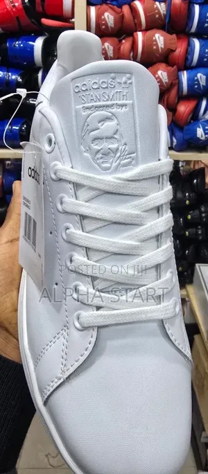 Adidas Stan Smith Full White High Master Quality Shoes Made in Vietnam