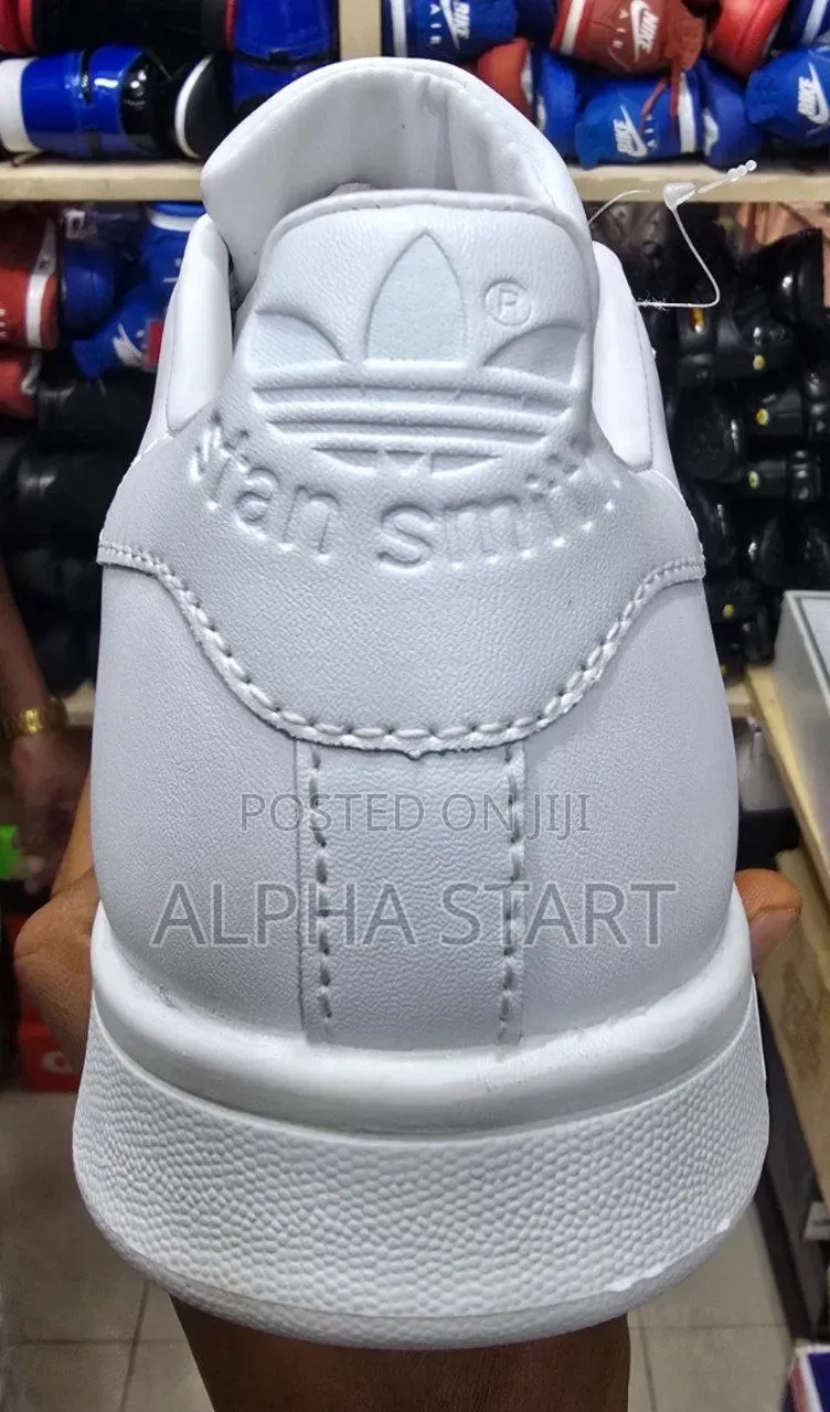Adidas Stan Smith Full White High Master Quality Shoes Made in Vietnam