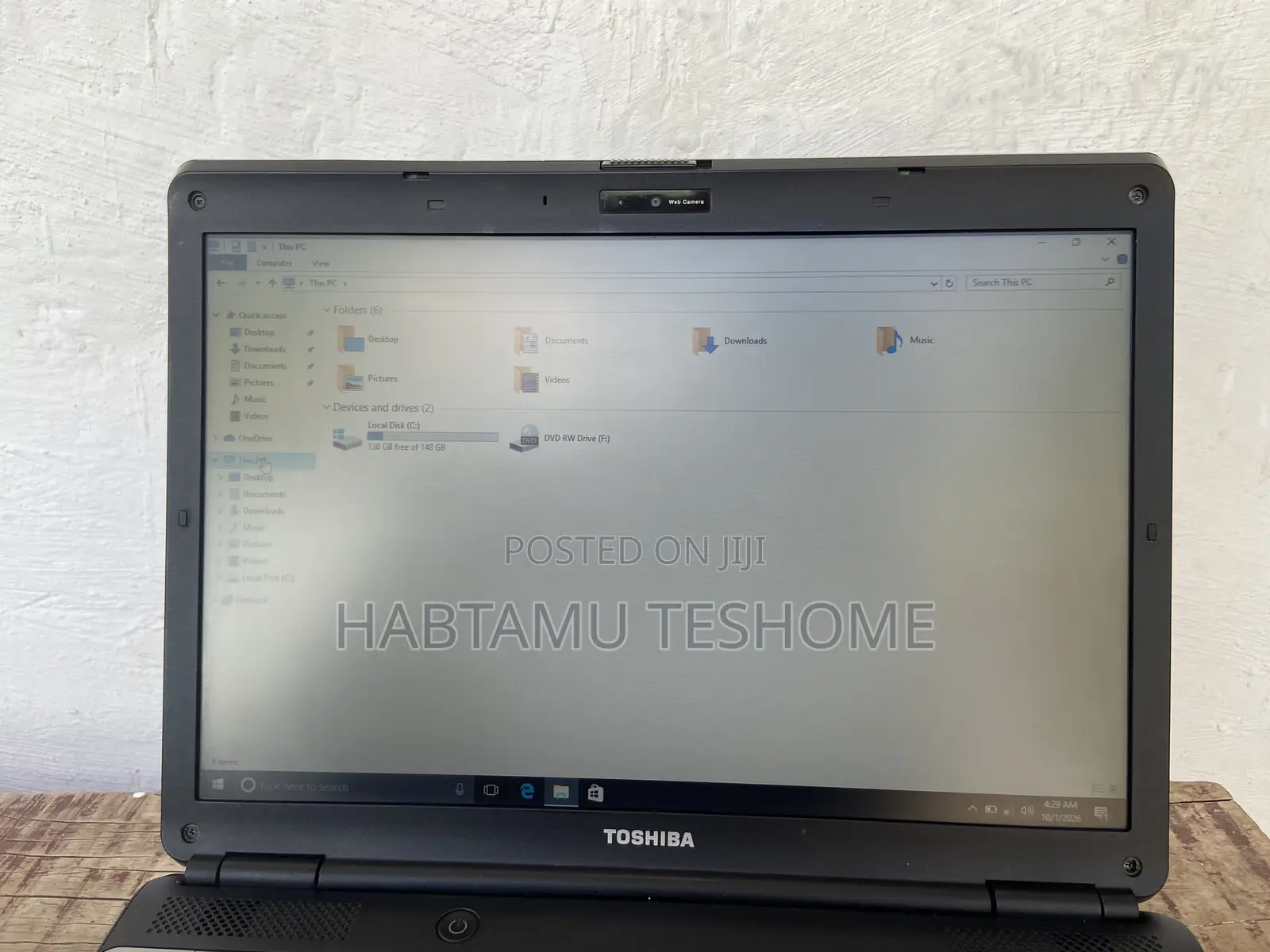 Laptop Toshiba 6GB Intel Core i3 HDD+SSD 140GB