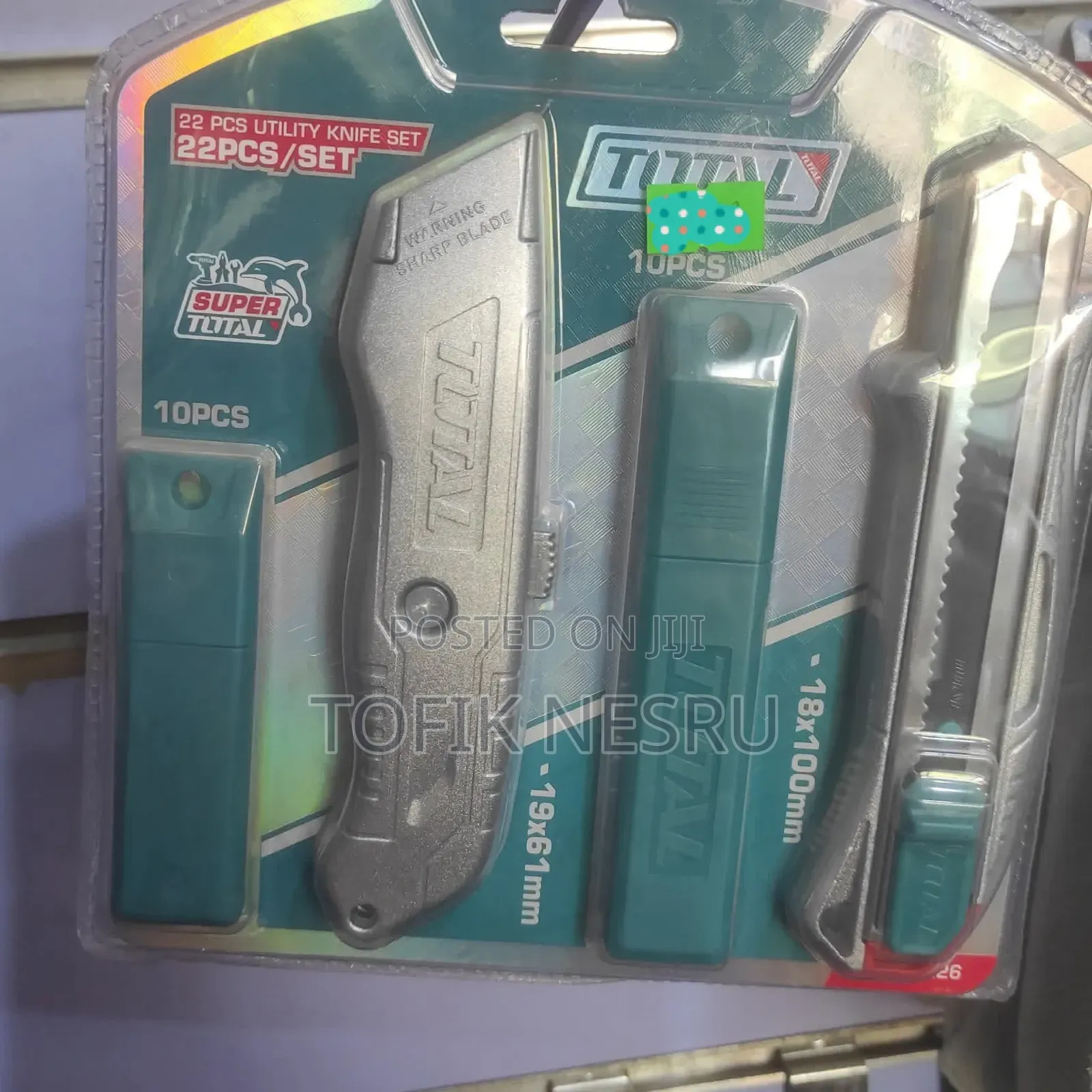 22 PCS Utility Knif Set Total Brand