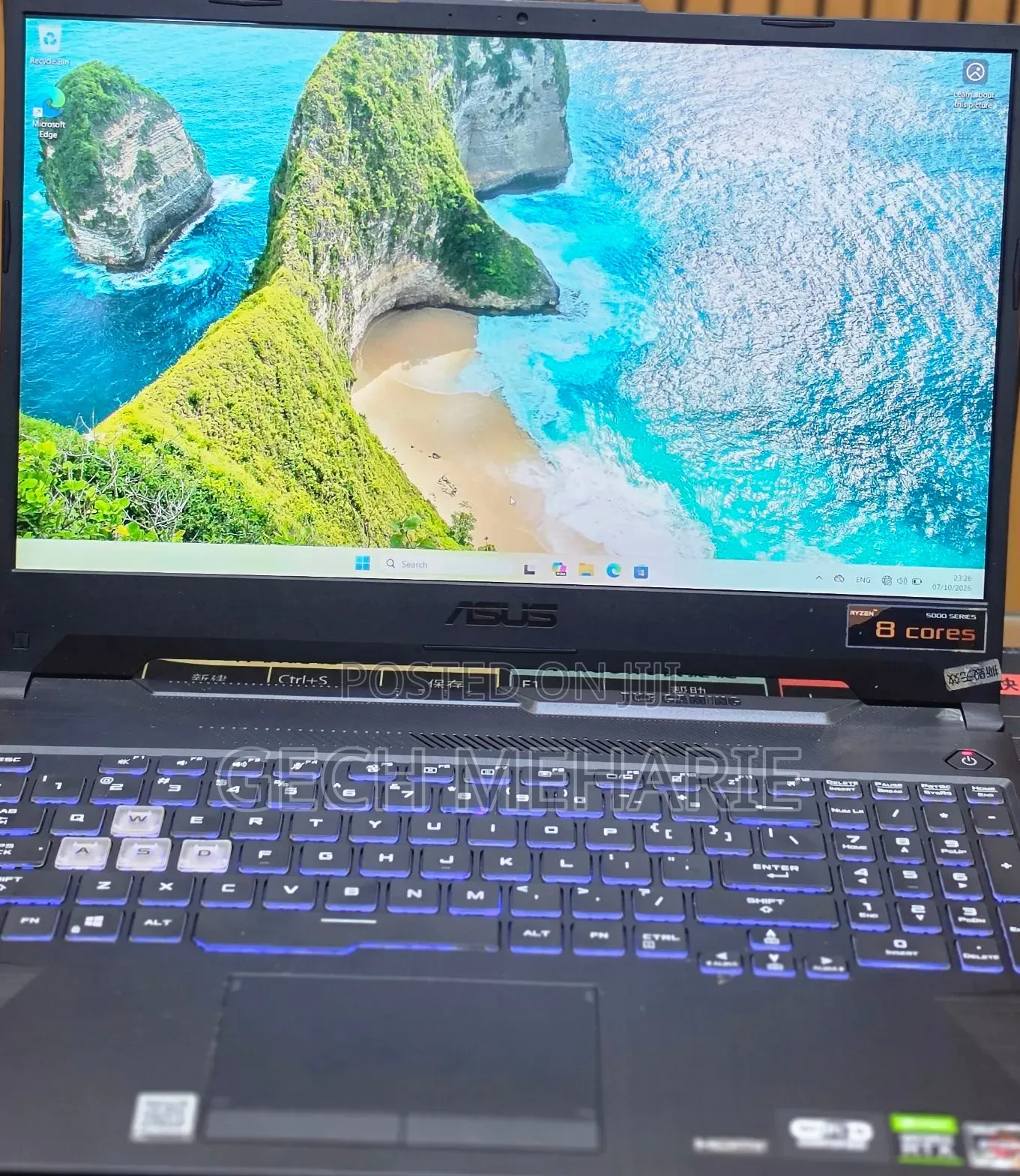 New Laptop Asus TUF Gaming A15 16GB AMD Ryzen 7 SSD 512GB