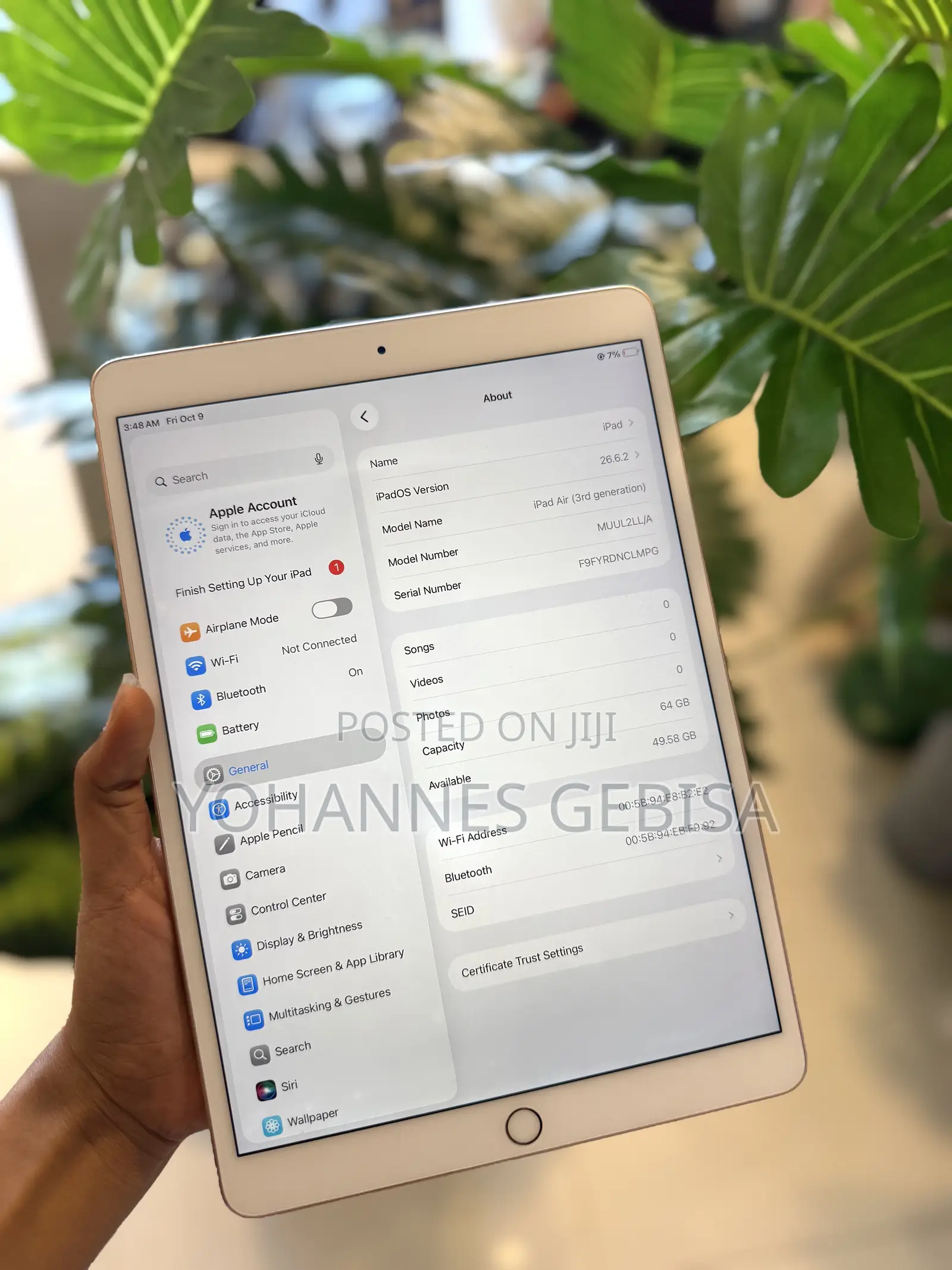 Apple iPad Air 64 GB Silver
