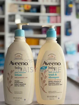 Aveeno Baby Daily Moisture Lotion & Wash/Shampoo (532ml)