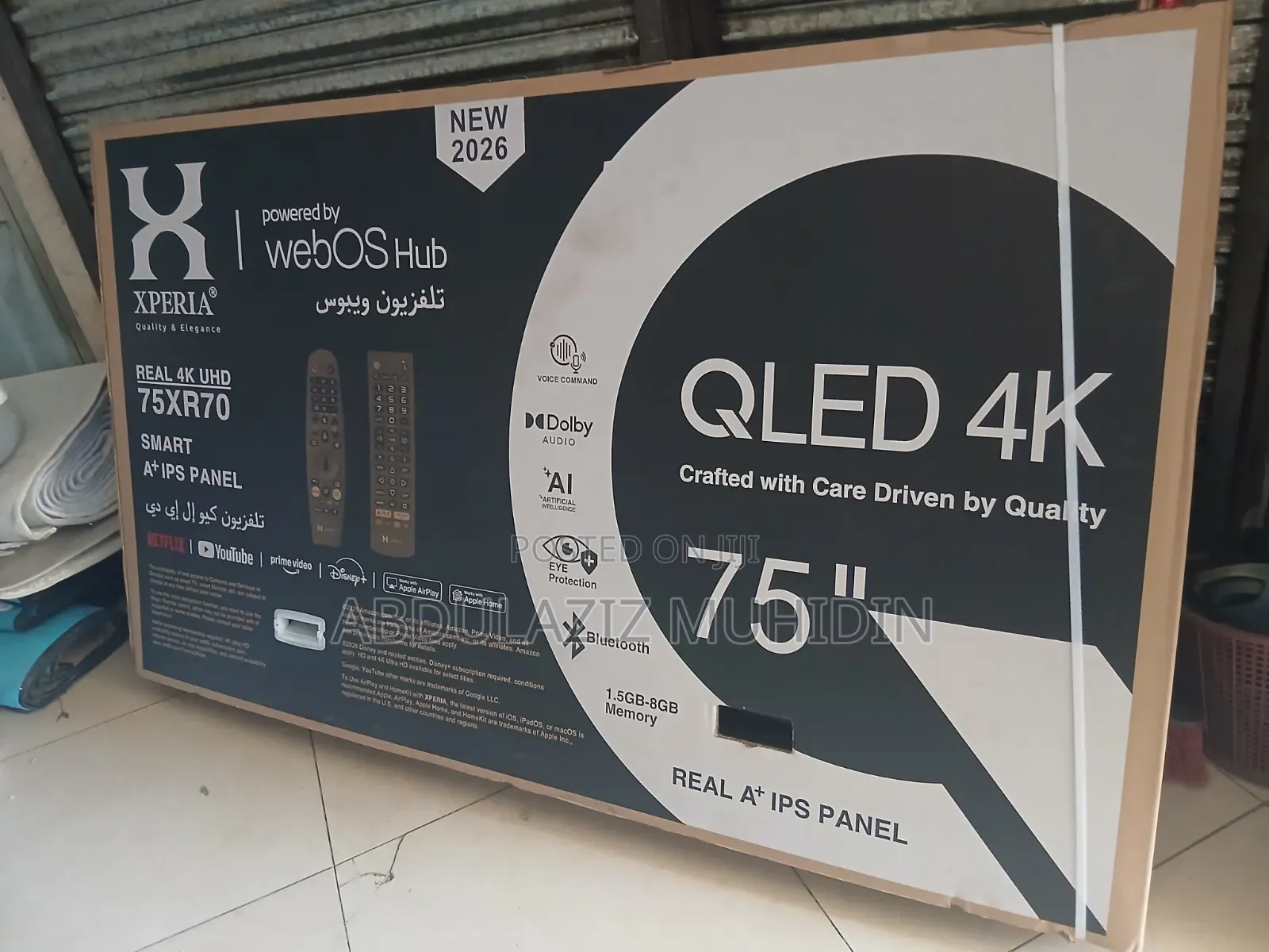 Xperia 75 Inche QLED Framless Single Scrine TV
