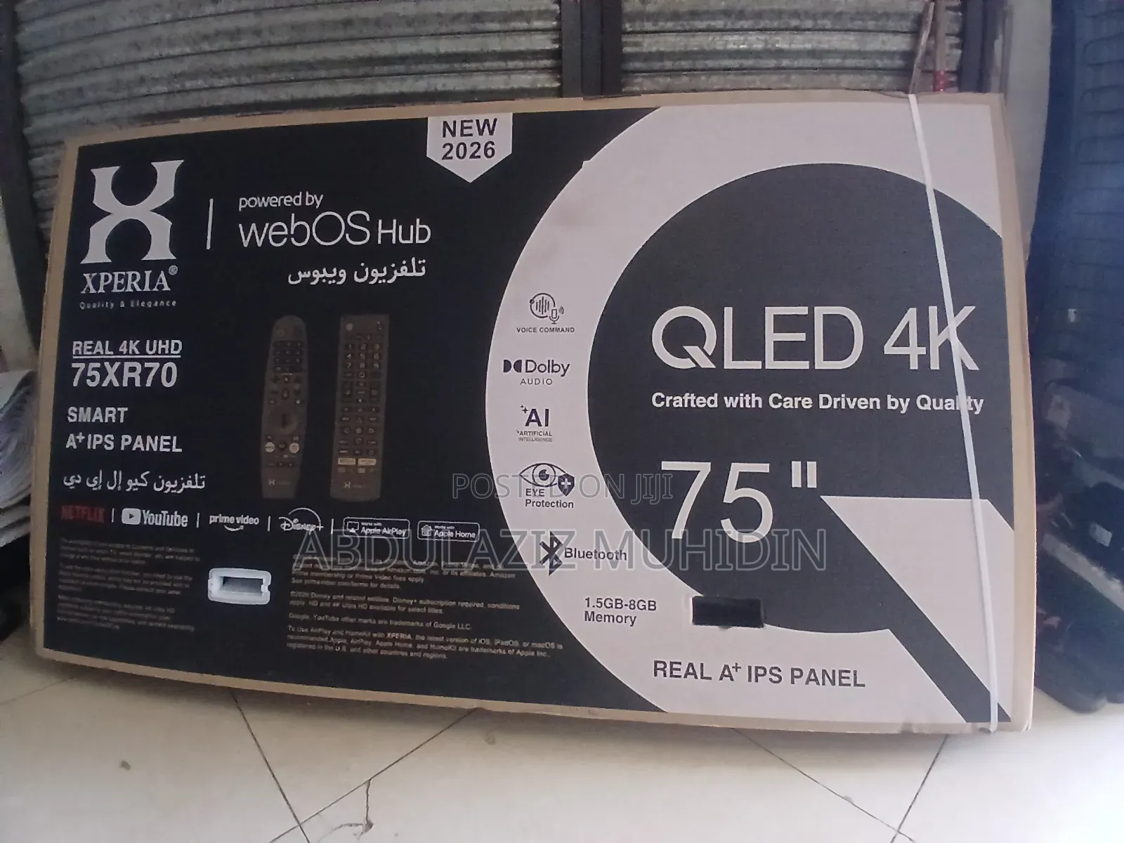 Xperia 75 Inche QLED Framless Single Scrine TV