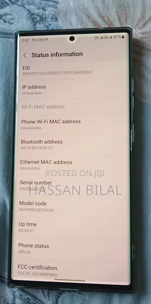 Samsung Galaxy Note 20 Ultra 5G 128 GB Black