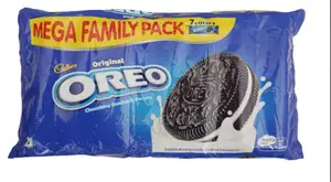 Oreo Vanilla Flavour Creme Sandwich Biscuit Mega Family Pack, 876.75 G