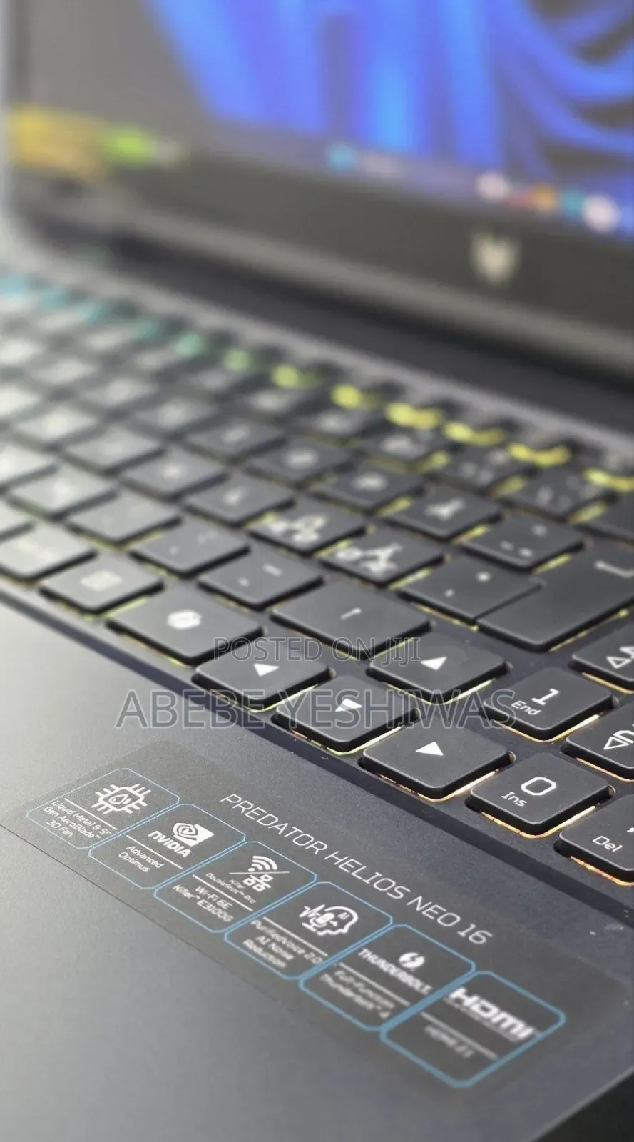 New Laptop Acer Predator Helios Neo 16 16GB Intel Core i9 SSD 1T