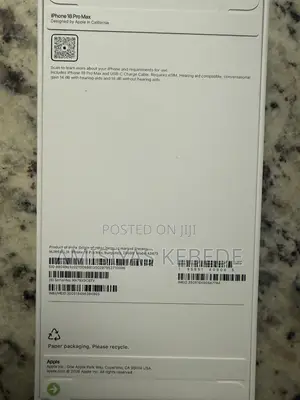 New Apple iPhone 18 Pro Max 256 GB Red