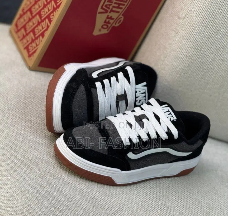Vans Hylane Black/White Skate Sneakers – New Arrival