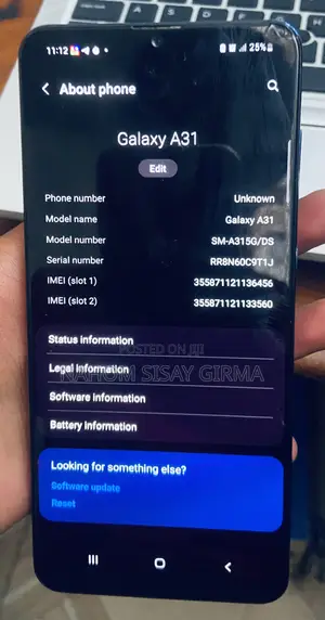 Samsung Galaxy A31 128 GB Blue