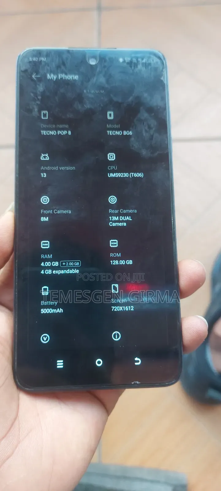 Tecno Spark 10C 128 GB Black