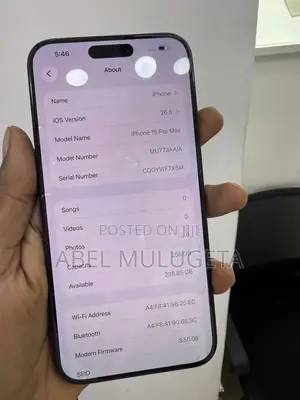 New Apple iPhone 15 Pro Max 256 GB Black