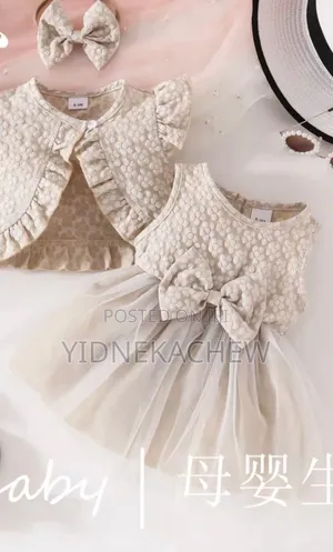 Half White Baby Girls Outfit