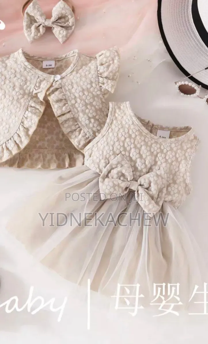 Half White Baby Girls Outfit