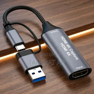 ​4K Type-C & USB 3.0 Capture Card for Live Streaming,Gaming,Camera