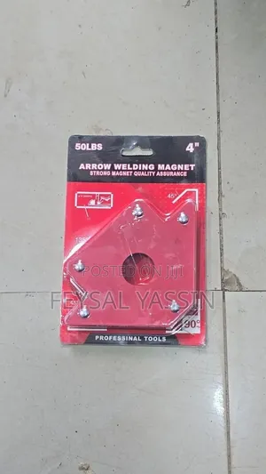 4" Arrow Welding Magnet - 50LBS, Multi-Angle Holder (45°/90°/135°)