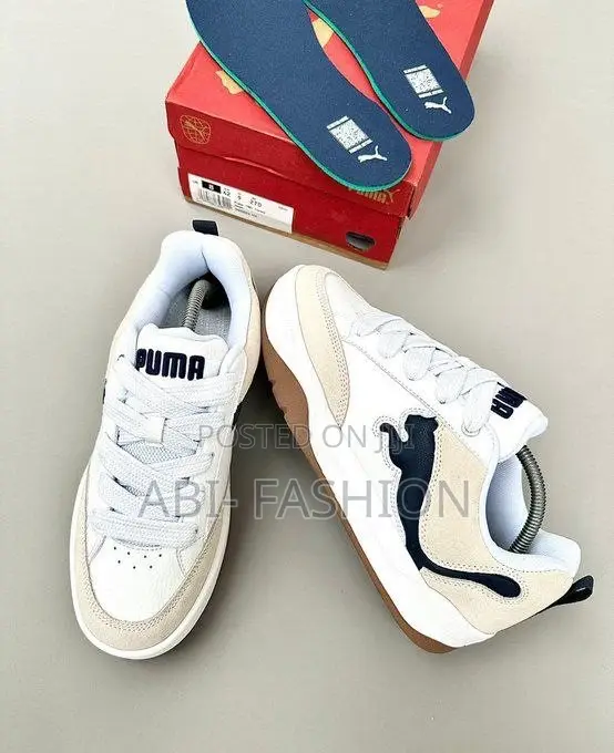 Puma Park Lifestyle SD White/Club Navy Unisex Sneakers – New Arrival