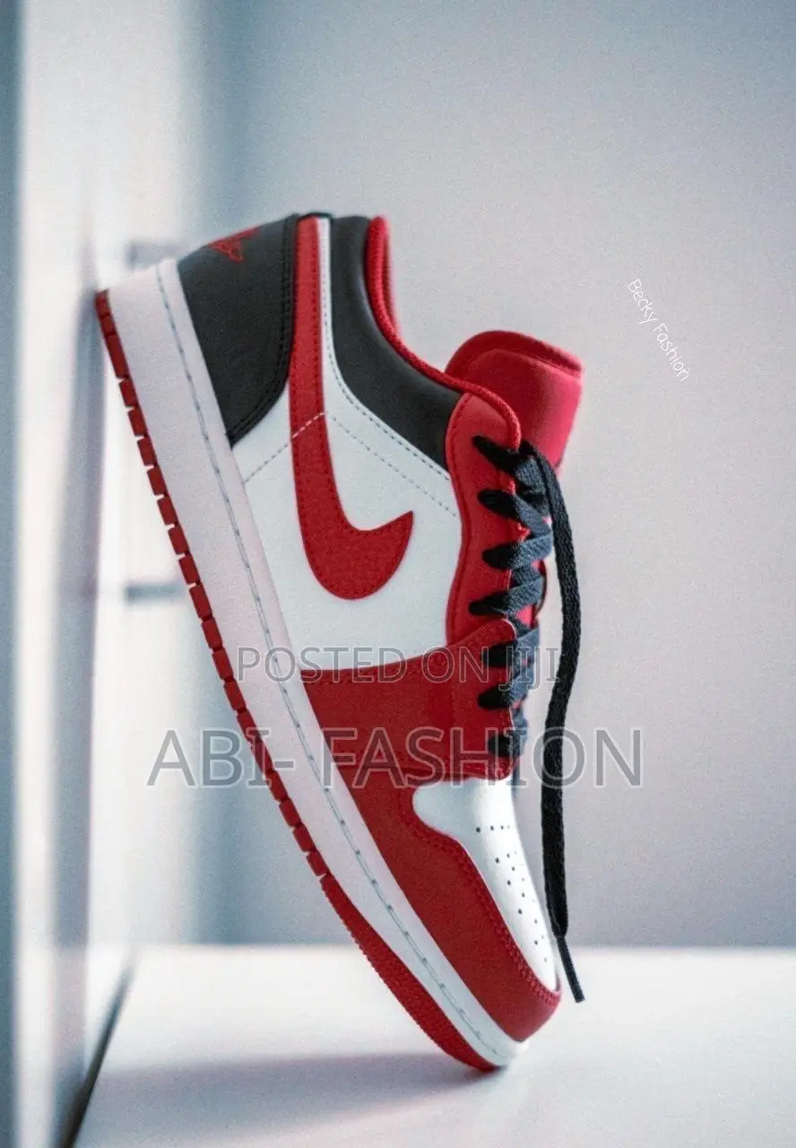 Nike Air Jordan 1 Low “Gym Red and Black” Shoes – Classic Style