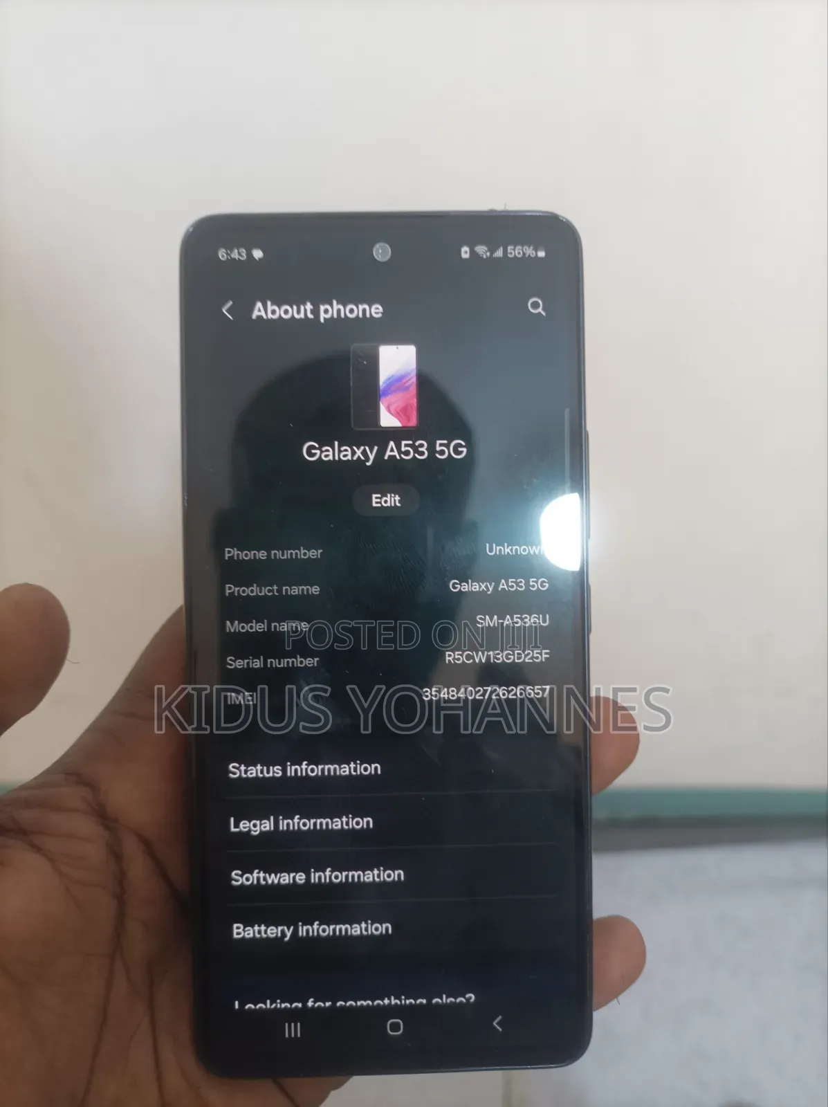 New Samsung Galaxy A53 5G 128 GB Black