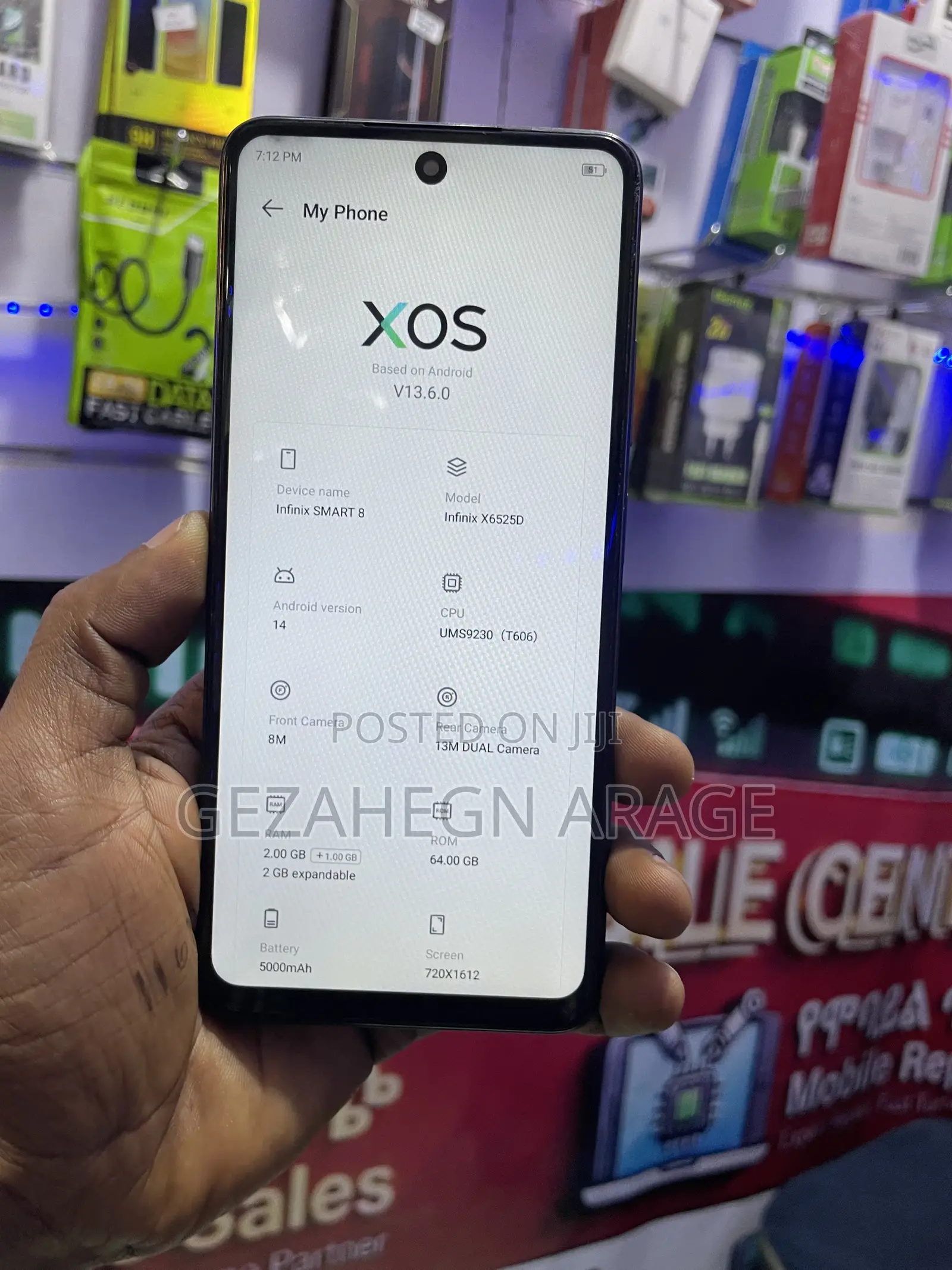 Infinix Smart 8 64 GB Blue