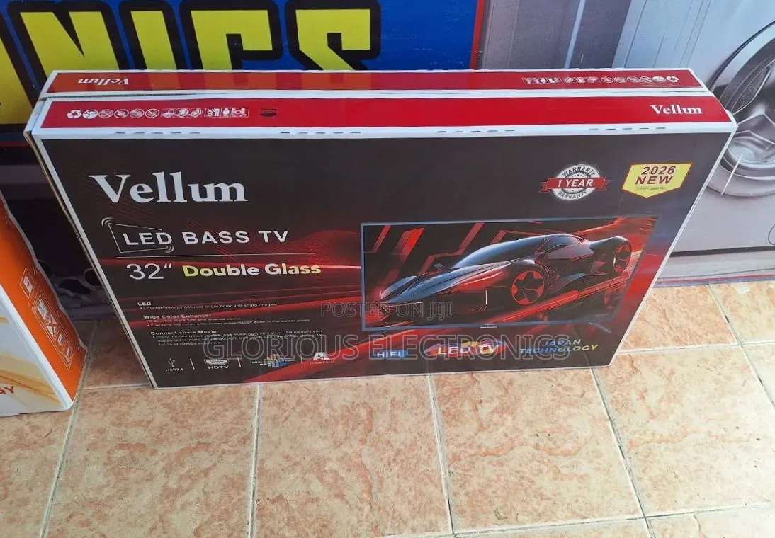Vellum 32" Double Glass TV