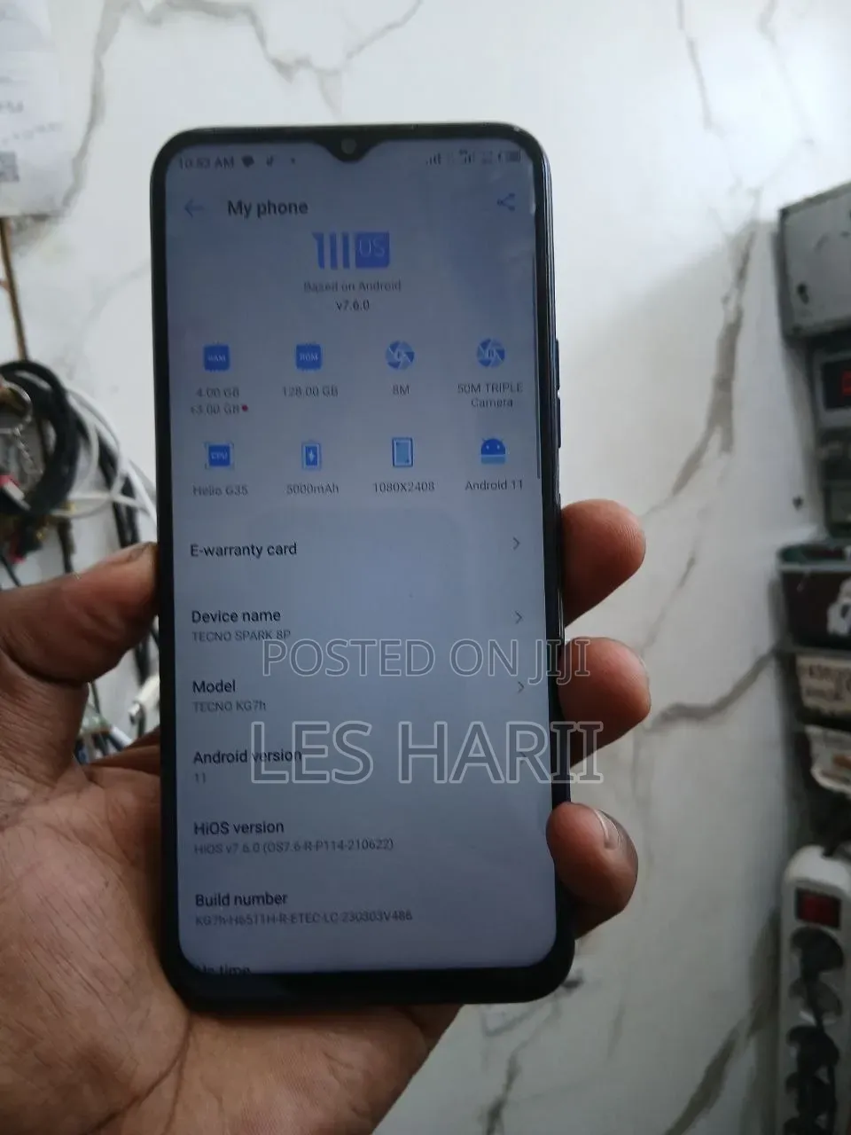 New Tecno Spark 8P 128 GB Blue