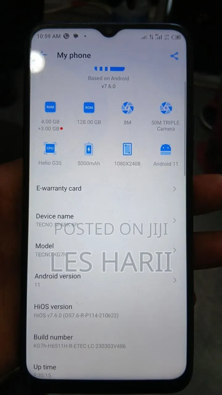 New Tecno Spark 8P 128 GB Blue