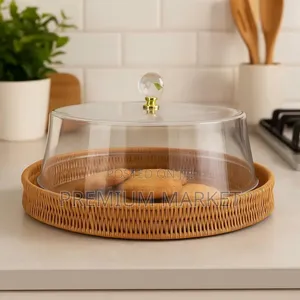 Round Serving Tray የእንጀራ ማቅረቢያ