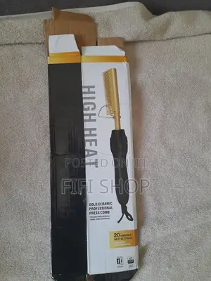Gold Ceramic Professional Press Comb