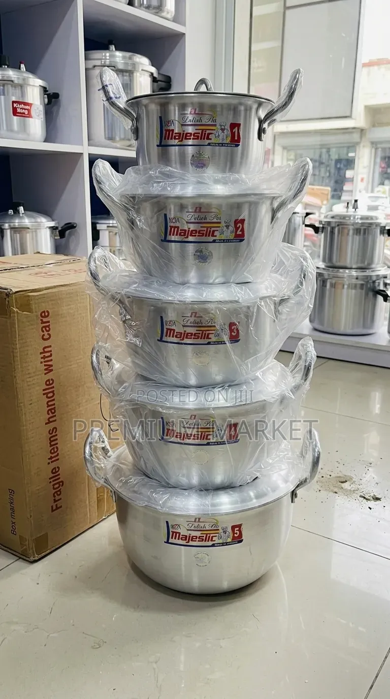 Majestic Original Cookware 10 Piece የፓኪስታን ኦራጅናል ማጂስቲክ ድስት ባለ 5 ደረጃ
