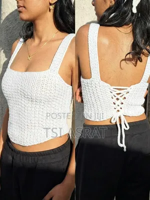 Beautiful Crochet Crop Top From ENKUSERA 