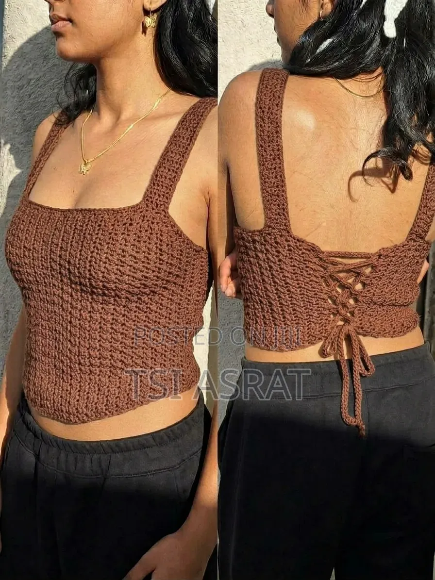 Beautiful Crochet Crop Top From ENKUSERA 