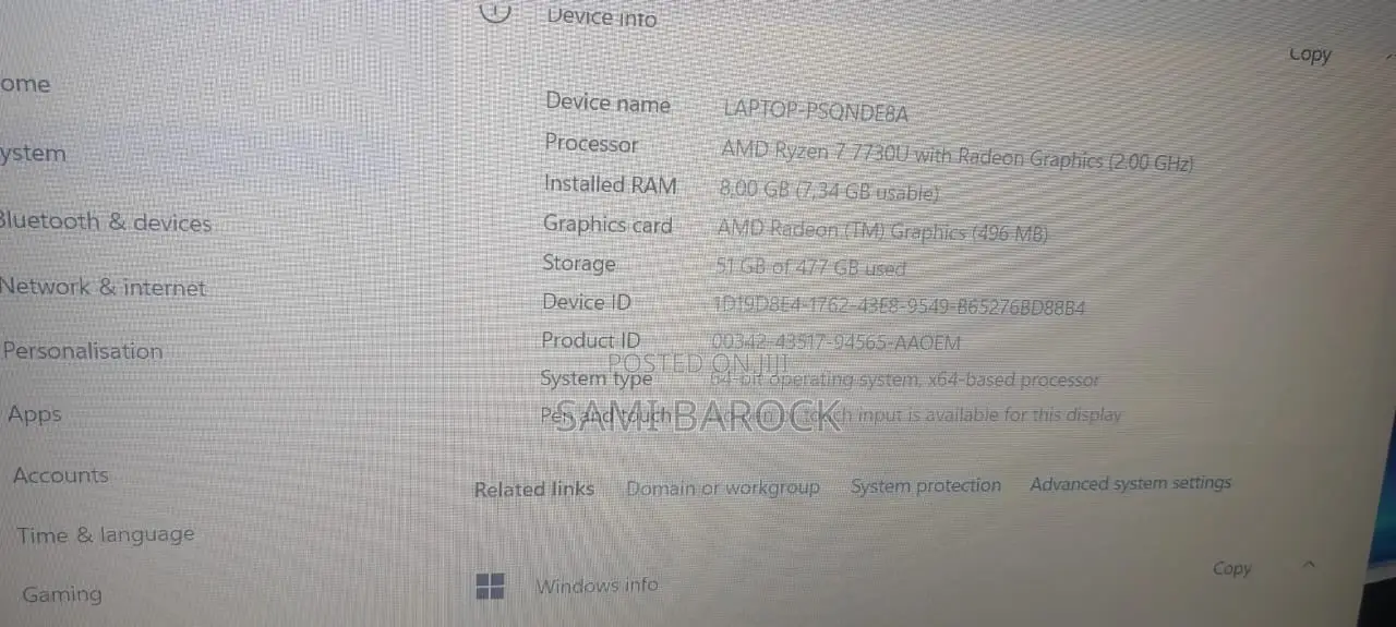 New Laptop HP 255 8GB AMD Ryzen 7 SSD 500GB