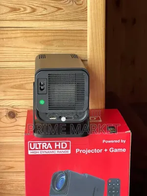 Ultra HD 2-in-1 Smart Projector – Built-in Retro Games + 2 Joysticks