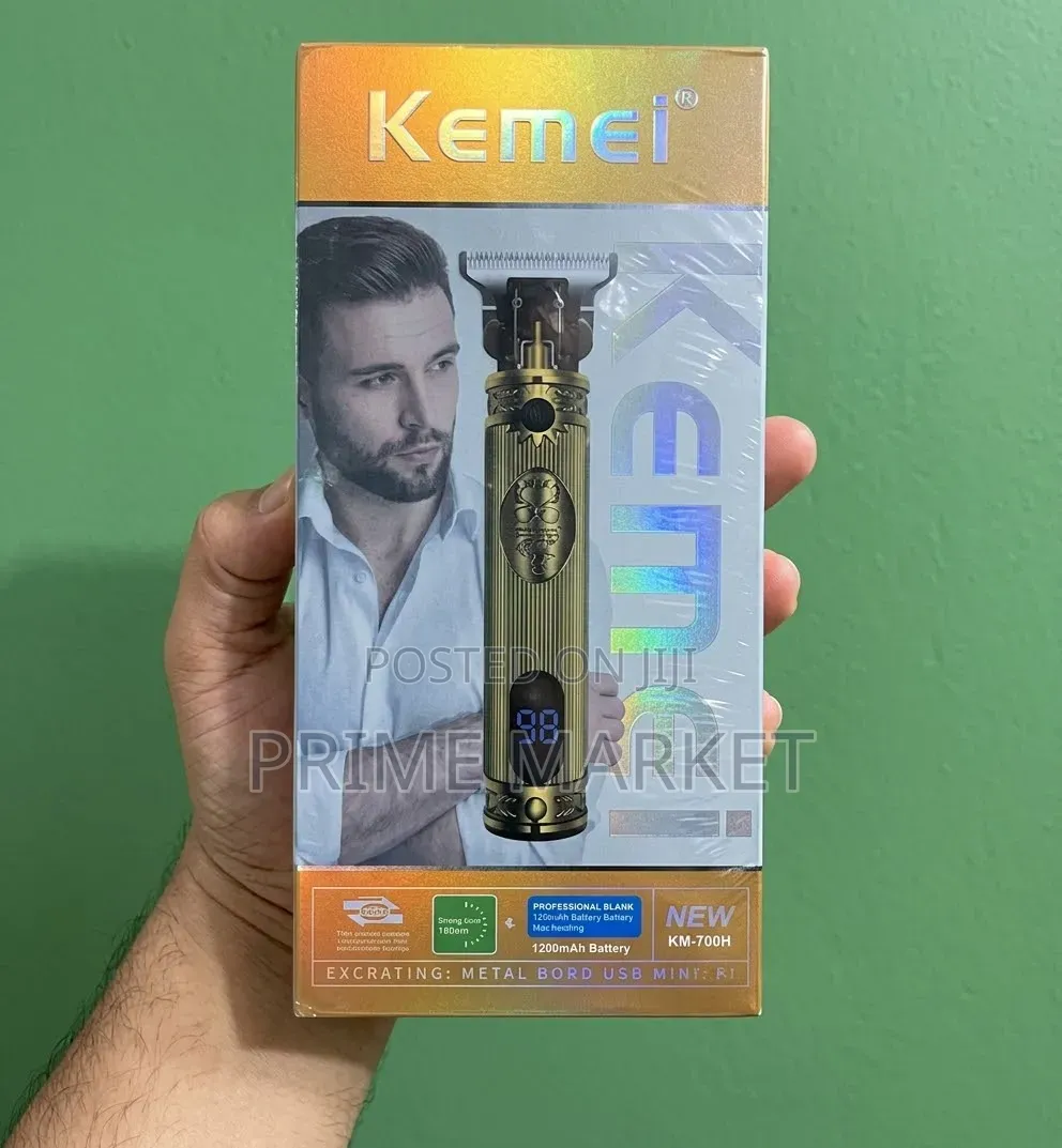 KEMEI KM-700H Gold Professional Cordless Hair Clipper & Beard Trimmer